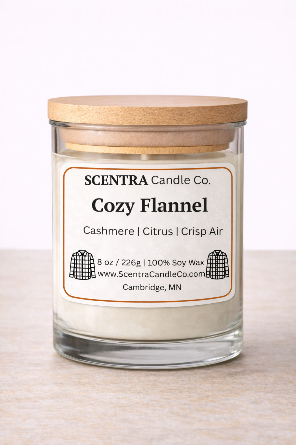 Cozy Flannel Candle