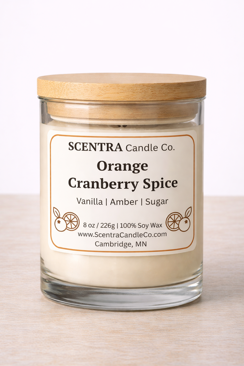 Orange Cranberry Spice Candle