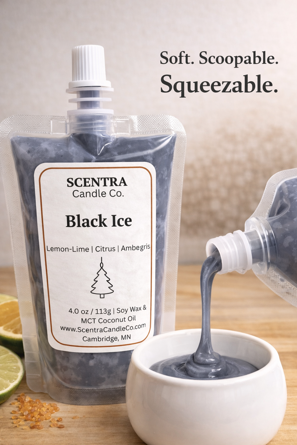 Black Ice Squeezable Wax Melt